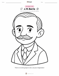 J. M. Barrie printable worksheet preview