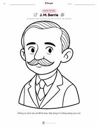 Trang tô màu J. M. Barrie cho trẻ em