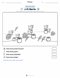 J. M. Barrie printable worksheet preview