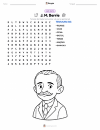 Prabaca lembar kerja cetak J. M. Barrie