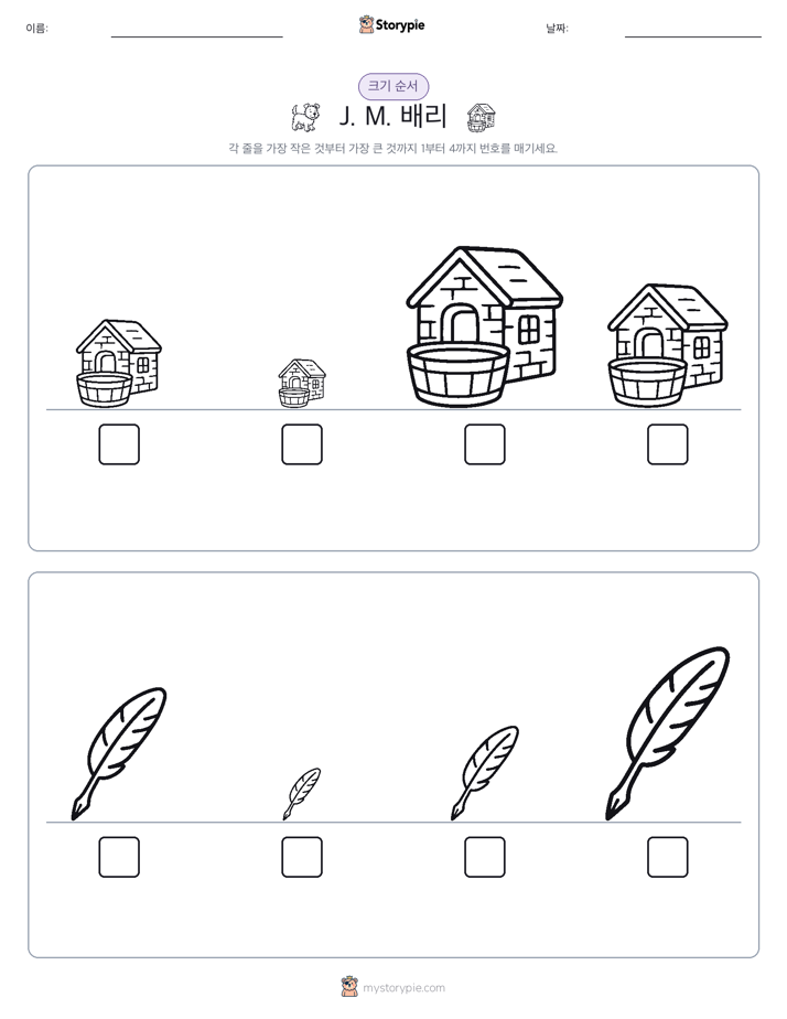 크기 순서
