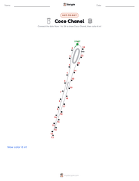Coco Chanel printable worksheet preview