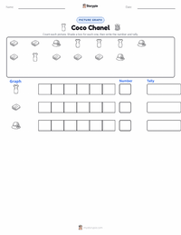 Coco Chanel printable worksheet preview