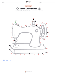 Clara Campoamor printable worksheet preview
