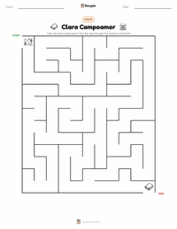 Clara Campoamor printable worksheet preview