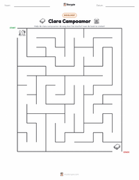 Clara Campoamor afdrukbare werkblad voorbeeld