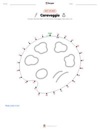 Caravaggio printable worksheet preview