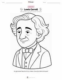 Lewis Carroll druckbare Arbeitsblatt Vorschau