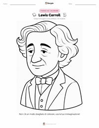 Anteprima della scheda stampabile di Lewis Carroll