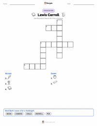 Lewis Carroll printable worksheet preview