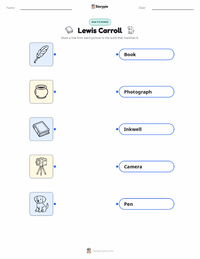 Lewis Carroll printable worksheet for kids