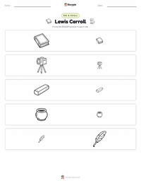 Lewis Carroll printable worksheet preview
