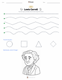 Aperçu de la feuille de travail imprimable Lewis Carroll