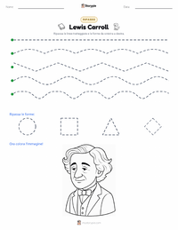 Anteprima della scheda stampabile di Lewis Carroll