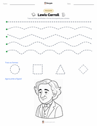 Prévia da folha de atividades imprimível Lewis Carroll