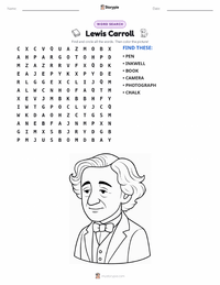 Lewis Carroll printable worksheet preview