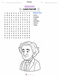 Aperçu de la feuille de travail imprimable Lewis Carroll