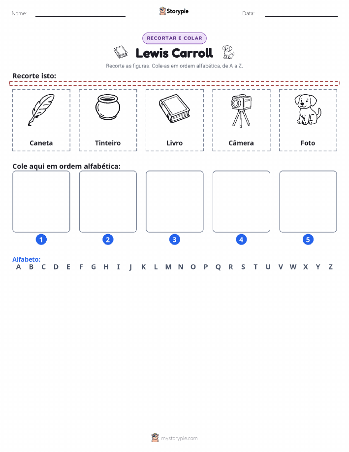 Recortar & Colar Alfabeto