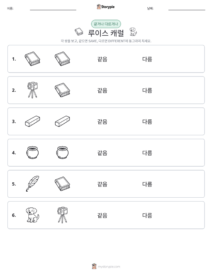 같은 것 또는 다른 것