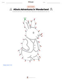 Alice's Adventures in Wonderland printable worksheet preview