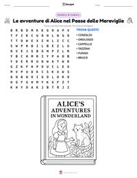 Anteprima della scheda stampabile di Le avventure di Alice nel Paese delle Meraviglie