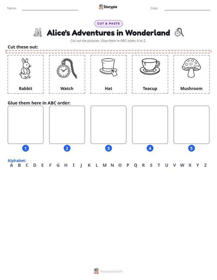 Cut & Paste Alphabet