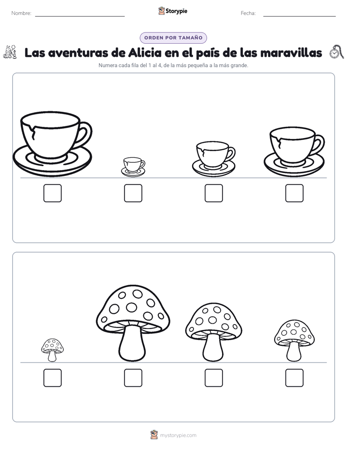 Orden de Tamaños