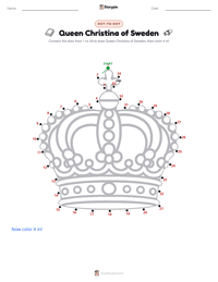 Queen Christina of Sweden printable worksheet preview