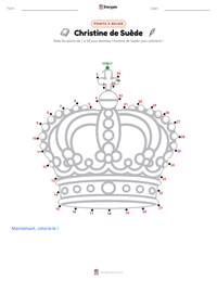 Aperçu de la feuille de travail imprimable Christine de Suède