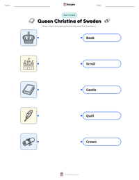 Queen Christina of Sweden printable worksheet preview