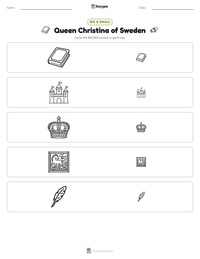 Queen Christina of Sweden printable worksheet preview