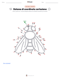 Anteprima della scheda stampabile di Sistema di coordinate cartesiane