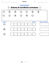 Anteprima della scheda stampabile di Sistema di coordinate cartesiane