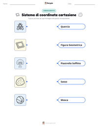 Anteprima della scheda stampabile di Sistema di coordinate cartesiane