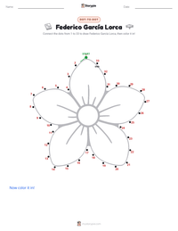 Federico García Lorca printable worksheet preview