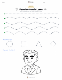 Federico García Lorca printable worksheet preview
