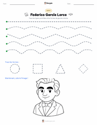 Aperçu de la feuille de travail imprimable Federico García Lorca