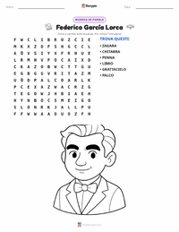 Anteprima della scheda stampabile di Federico García Lorca