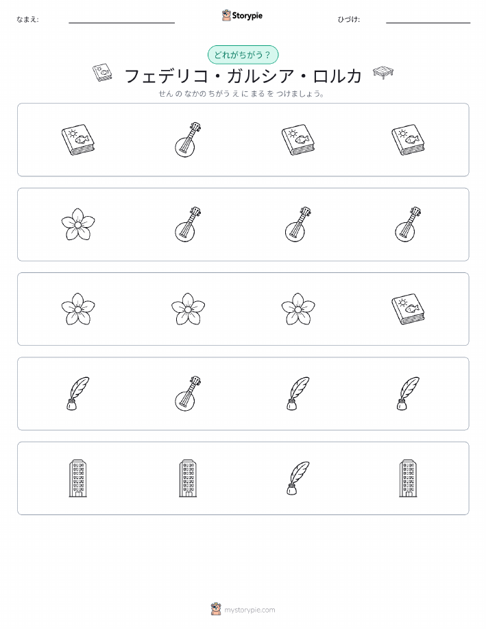 異なるものを見つけよう