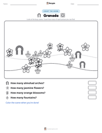 Granada printable worksheet preview
