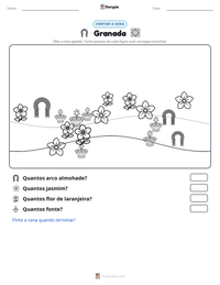 Prévia da folha de atividades imprimível Granada