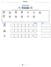 Granada printable worksheet preview