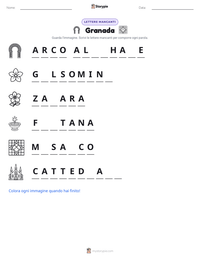 Anteprima della scheda stampabile di Granada