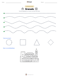 Granada afdrukbare werkblad voorbeeld