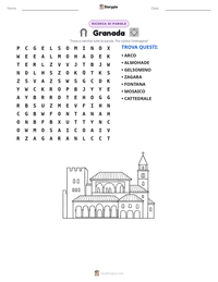 Anteprima della scheda stampabile di Granada