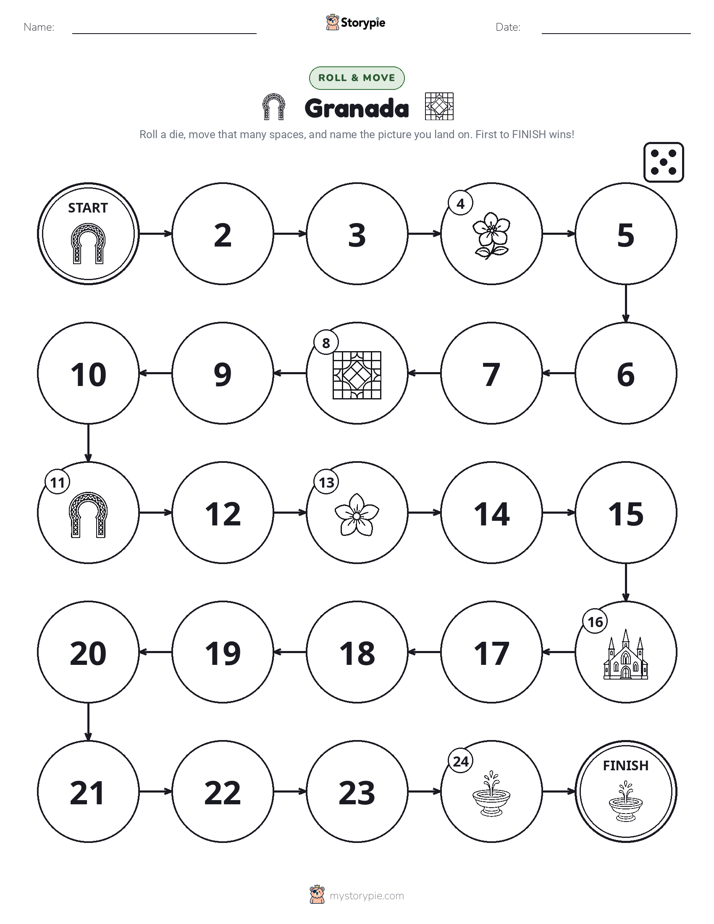 Roll & Move Game