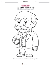 John Tenniel printable worksheet preview