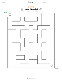 Prabaca lembar kerja cetak John Tenniel
