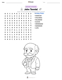 Podgląd drukowalnego arkusza ćwiczeń John Tenniel