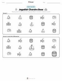 Jagadish Chandra Bose printable worksheet preview